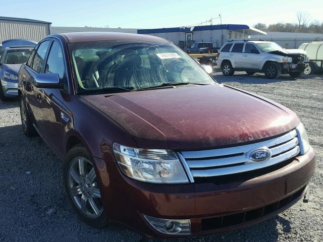 1FAHP25W78G158545 - 2008 FORD TAURUS LIM BURGUNDY photo 1