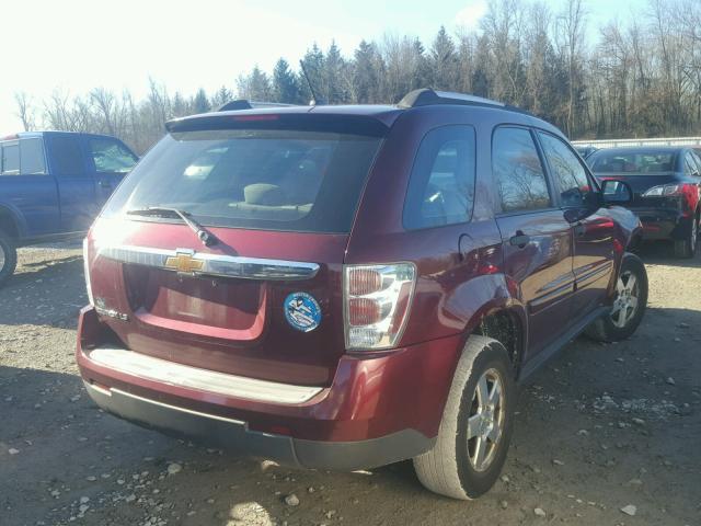 2CNDL13F376042321 - 2007 CHEVROLET EQUINOX LS RED photo 4