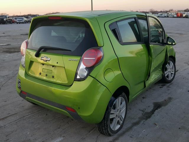 KL8CA6S98EC593257 - 2014 CHEVROLET SPARK LS GREEN photo 4