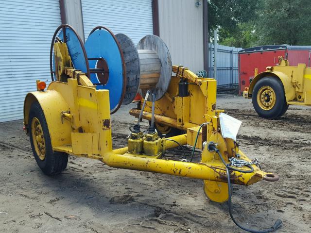 1037 - 1960 TRAIL KING CABLE REEL YELLOW photo 1