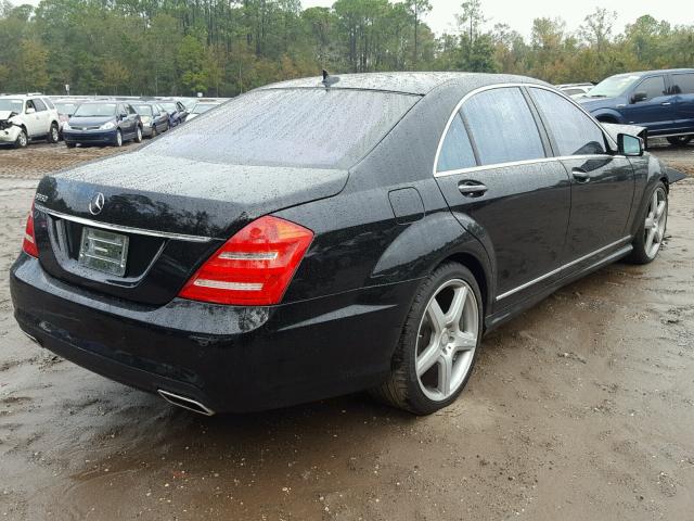 WDDNG7DBXDA522582 - 2013 MERCEDES-BENZ S 550 BLACK photo 4