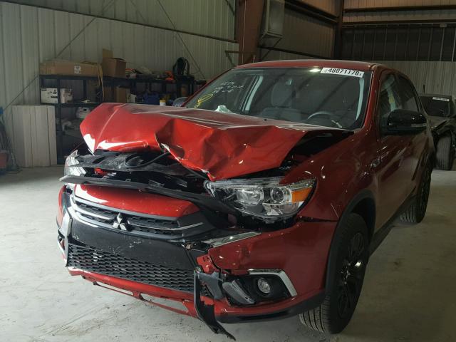 JA4AP3AU4JU005614 - 2018 MITSUBISHI OUTLANDER RED photo 2