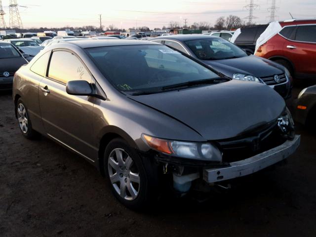 2HGFG12637H570062 - 2007 HONDA CIVIC LX GRAY photo 1