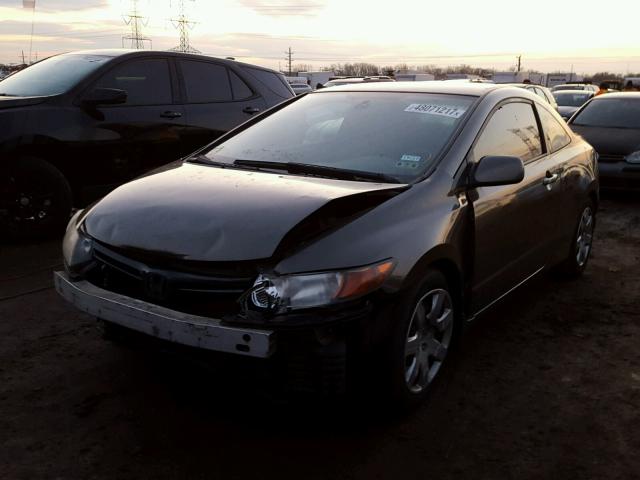 2HGFG12637H570062 - 2007 HONDA CIVIC LX GRAY photo 2