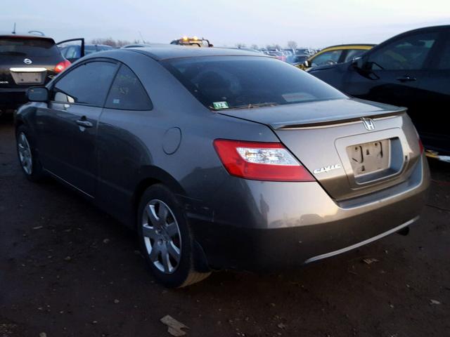 2HGFG12637H570062 - 2007 HONDA CIVIC LX GRAY photo 3