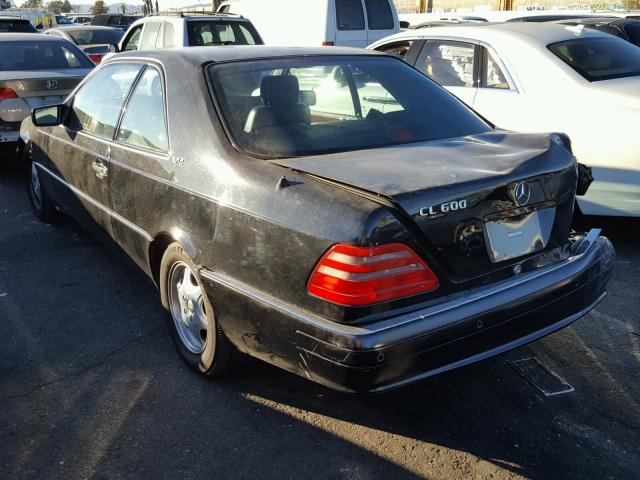 WDBGA76G7XA413674 - 1999 MERCEDES-BENZ CL 600 BLACK photo 3