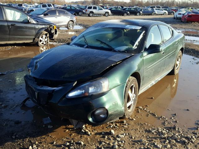 2G2WP522X41156949 - 2004 PONTIAC GRAND PRIX GREEN photo 2