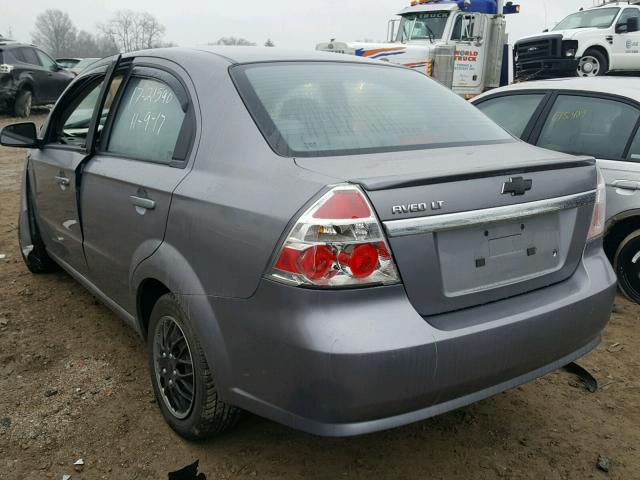 KL1TD5DE4BB208966 - 2011 CHEVROLET AVEO LS GRAY photo 3