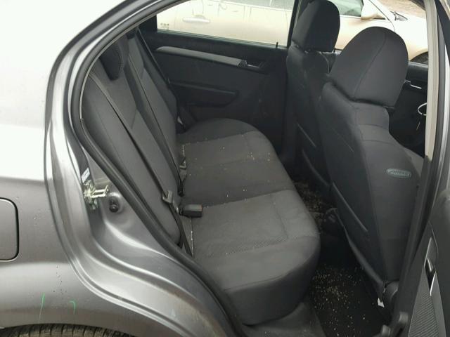 KL1TD5DE4BB208966 - 2011 CHEVROLET AVEO LS GRAY photo 6