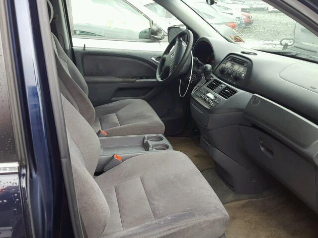 5FNRL38475B115596 - 2005 HONDA ODYSSEY EX BLUE photo 5