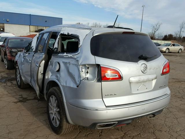 5GAKRBKD9HJ159827 - 2017 BUICK ENCLAVE SILVER photo 3