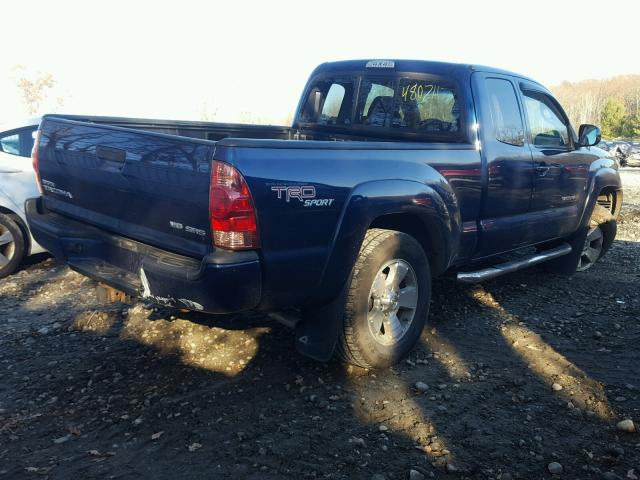 5TEUU42N48Z518341 - 2008 TOYOTA TACOMA ACC BLUE photo 4