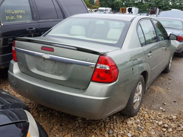 1G1ZT52875F144088 - 2005 CHEVROLET MALIBU LS Yaşıl foto 4