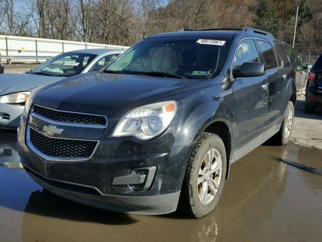 2CNFLEEW2A6395539 - 2010 CHEVROLET EQUINOX LT BLACK photo 2