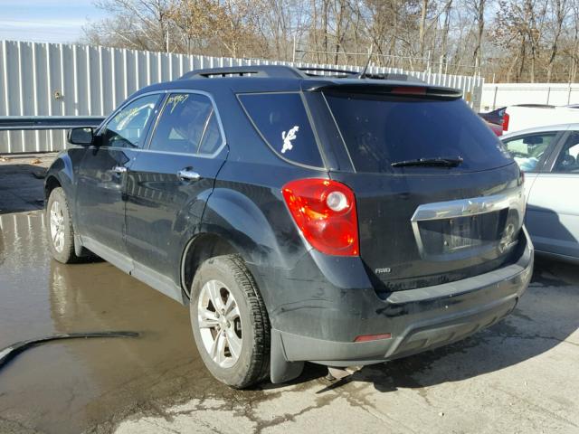 2CNFLEEW2A6395539 - 2010 CHEVROLET EQUINOX LT BLACK photo 3