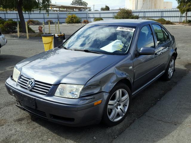 3VWTH69M43M048288 - 2003 VOLKSWAGEN JETTA GLX GRAY photo 2