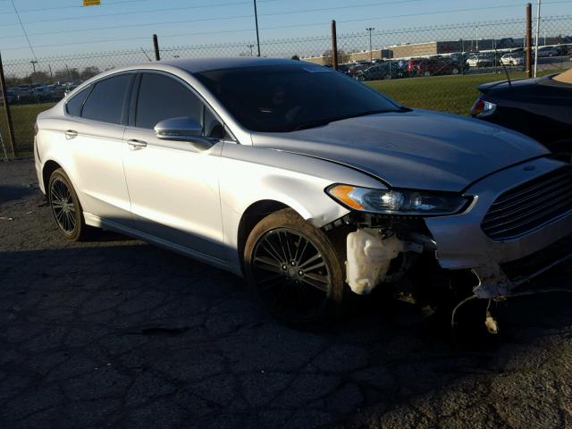 3FA6P0HD2ER253766 - 2014 FORD FUSION SE SILVER photo 1