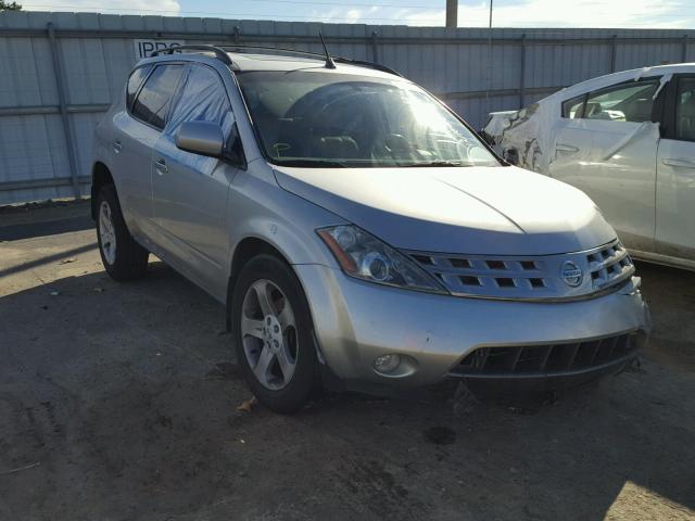 JN8AZ08T04W226023 - 2004 NISSAN MURANO SL SILVER photo 1