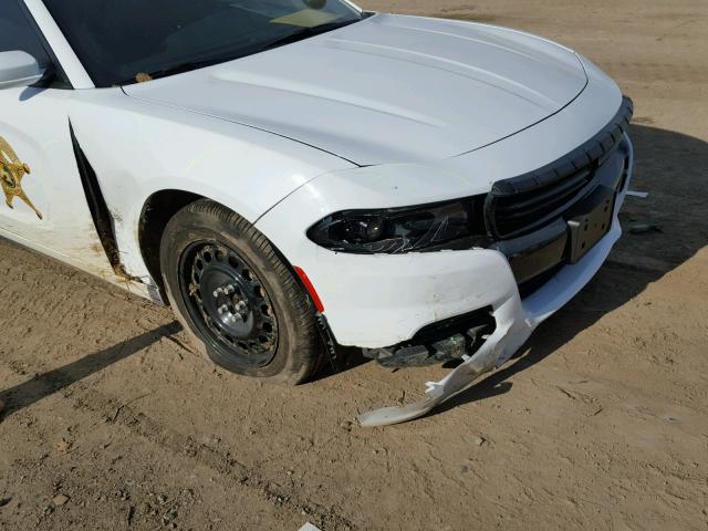 2C3CDXKT9FH920221 - 2015 DODGE CHARGER PO WHITE photo 9