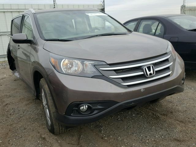 5J6RM4H74DL079837 - 2013 HONDA CR-V EXL GRAY photo 1