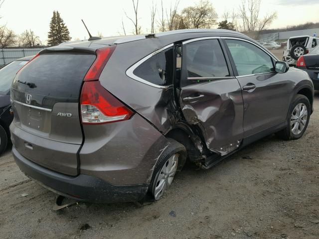 5J6RM4H74DL079837 - 2013 HONDA CR-V EXL 灰色 照片 4