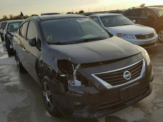 3N1CN7AP3CL925773 - 2012 NISSAN VERSA S BLACK photo 1