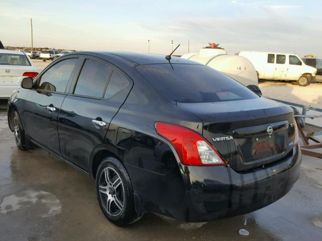 3N1CN7AP3CL925773 - 2012 NISSAN VERSA S BLACK photo 3