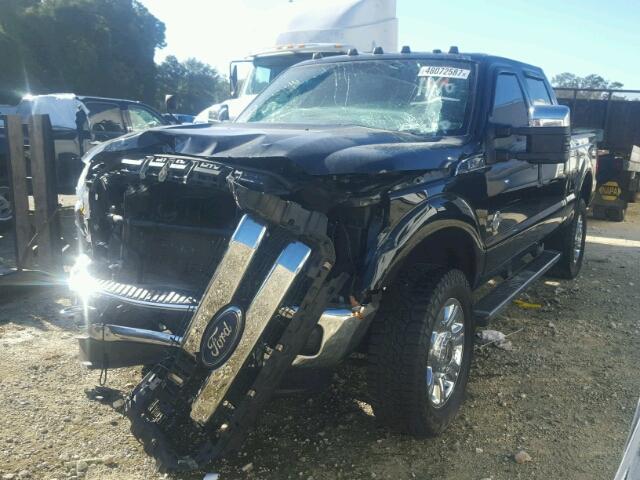 1FT8W3BT9FEC87439 - 2015 FORD F350 SUPER BLACK photo 2