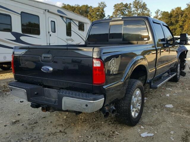 1FT8W3BT9FEC87439 - 2015 FORD F350 SUPER BLACK photo 4