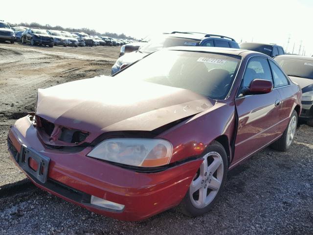 19UYA42671A032451 - 2001 ACURA 3.2CL TYPE RED photo 2