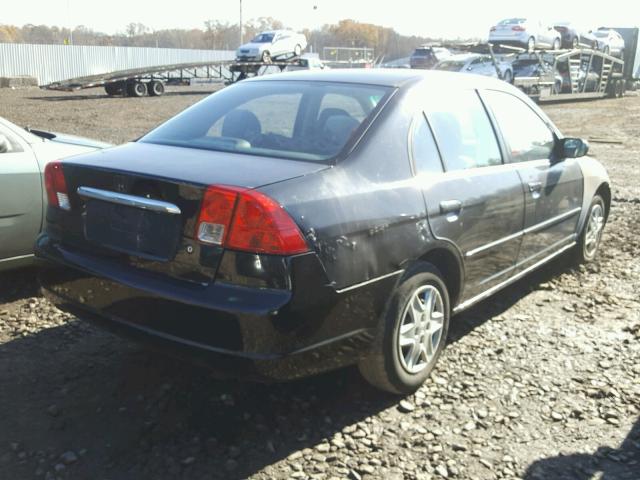 2HGES16573H607085 - 2003 HONDA CIVIC LX BLACK photo 4