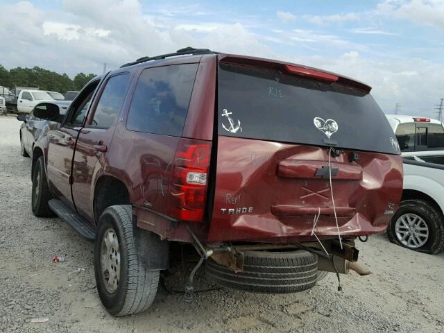 1GNFK13098J253210 - 2008 CHEVROLET TAHOE K150 MAROON photo 3