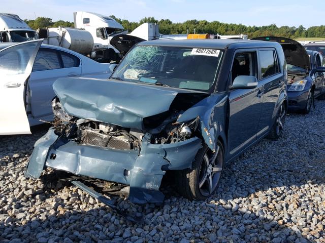 JTLKE50E781041593 - 2008 TOYOTA SCION XB ლურჯი ფოტო 2