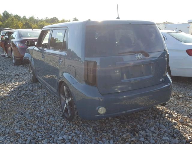 JTLKE50E781041593 - 2008 TOYOTA SCION XB ლურჯი ფოტო 3