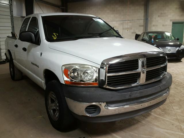 1D7HU18N96S688659 - 2006 DODGE RAM 1500 S WHITE photo 1