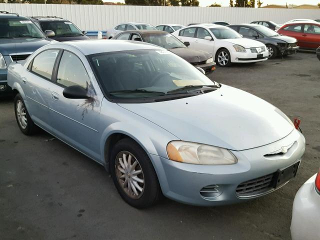 1C3AL46TX3N557286 - 2003 CHRYSLER SEBRING LX BLUE photo 1