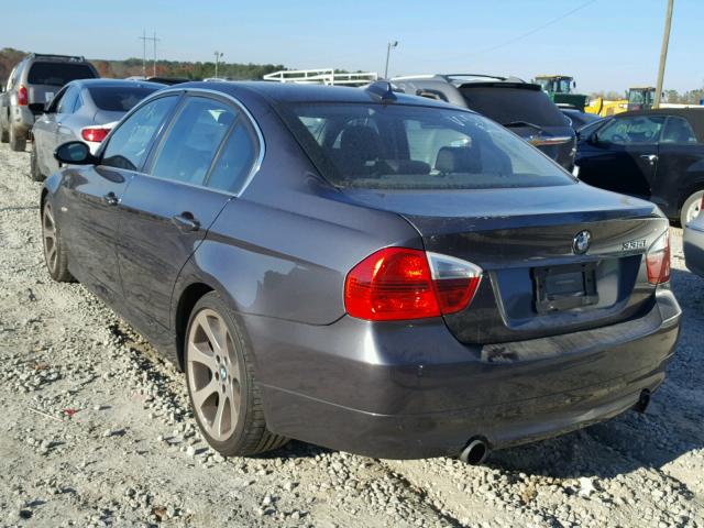 WBAVB77568NM05074 - 2008 BMW 335 I GRAY photo 3