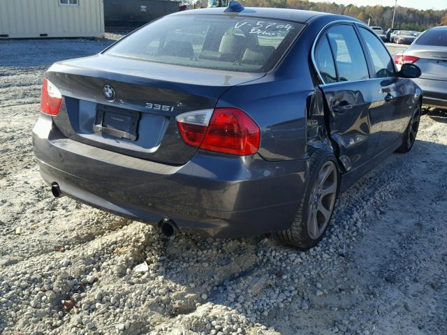 WBAVB77568NM05074 - 2008 BMW 335 I GRAY photo 4