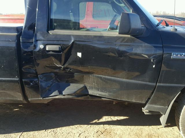 1FTYR10D27PA02156 - 2007 FORD RANGER BLACK photo 9