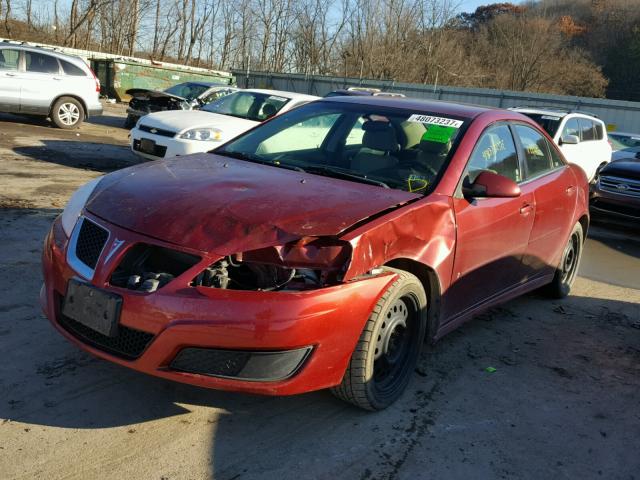 1G2ZJ57B894262769 - 2009 PONTIAC G6 MAROON photo 2