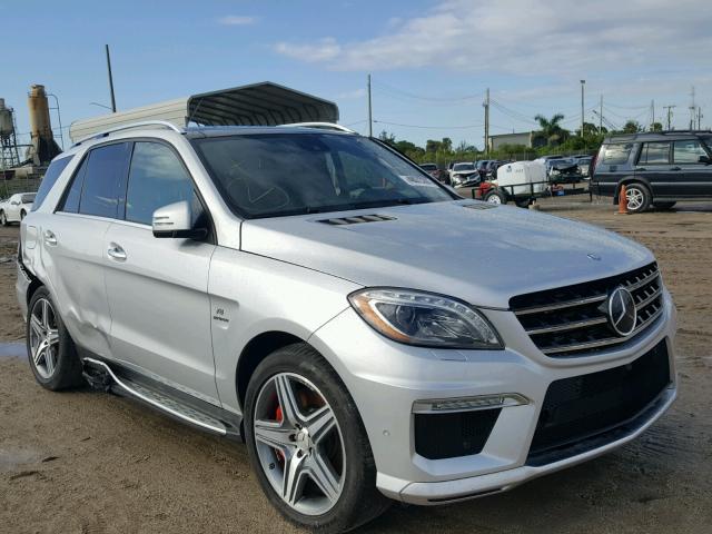 4JGDA7EB0FA570984 - 2015 MERCEDES-BENZ ML 63 AMG SILVER photo 1