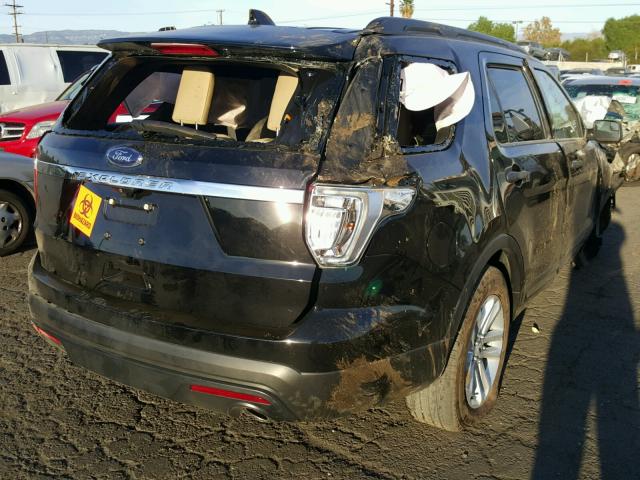 1FM5K7B81HGA61514 - 2017 FORD EXPLORER BLACK photo 4