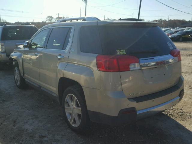 2CTFLXEC4B6458068 - 2011 GMC TERRAIN SL BEIGE photo 3