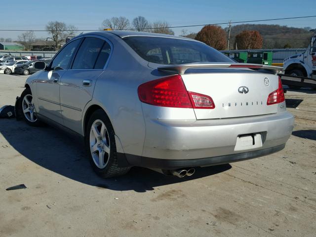 JNKCV51E34M110219 - 2004 INFINITI G35 SILVER photo 3