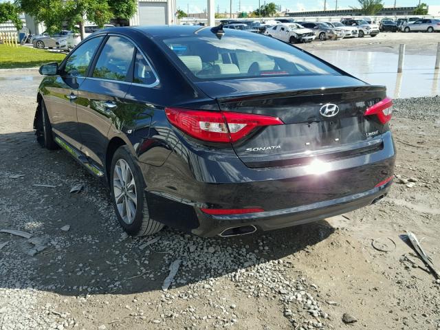 5NPE34AF3HH548435 - 2017 HYUNDAI SONATA SPO BLACK photo 3