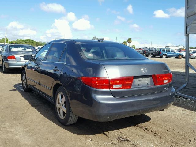 1HGCM56875A039893 - 2005 HONDA ACCORD EX GRAY photo 3