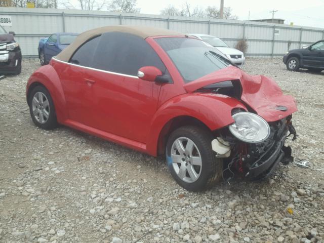 3VWRF31Y87M408441 - 2007 VOLKSWAGEN NEW BEETLE RED photo 1