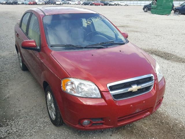 KL1TG5DE3BB259866 - 2011 CHEVROLET AVEO LT RED photo 1