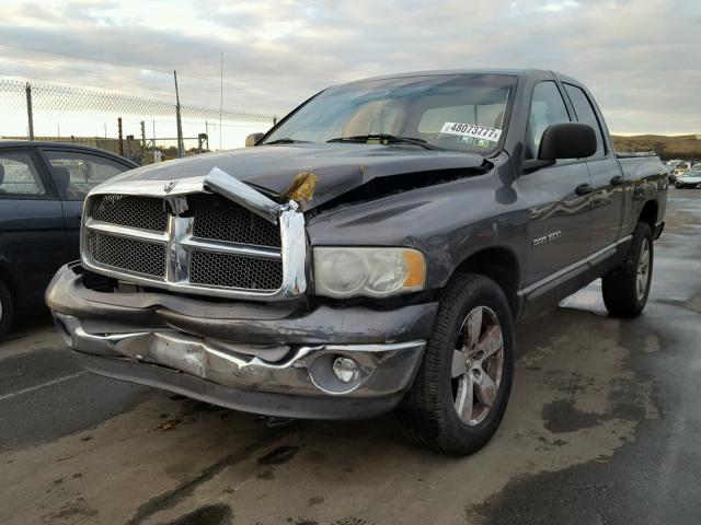 1D7HU18ZX2J185385 - 2002 DODGE RAM 1500 GRAY photo 2