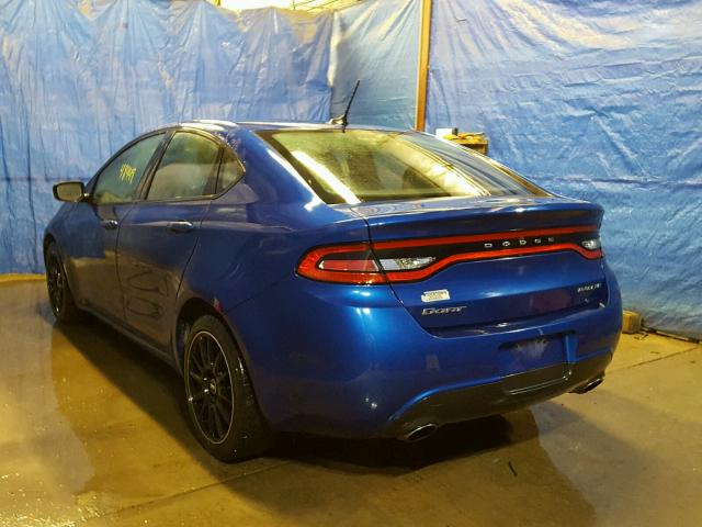 1C3CDFBA8DD296544 - 2013 DODGE DART SXT BLUE photo 3